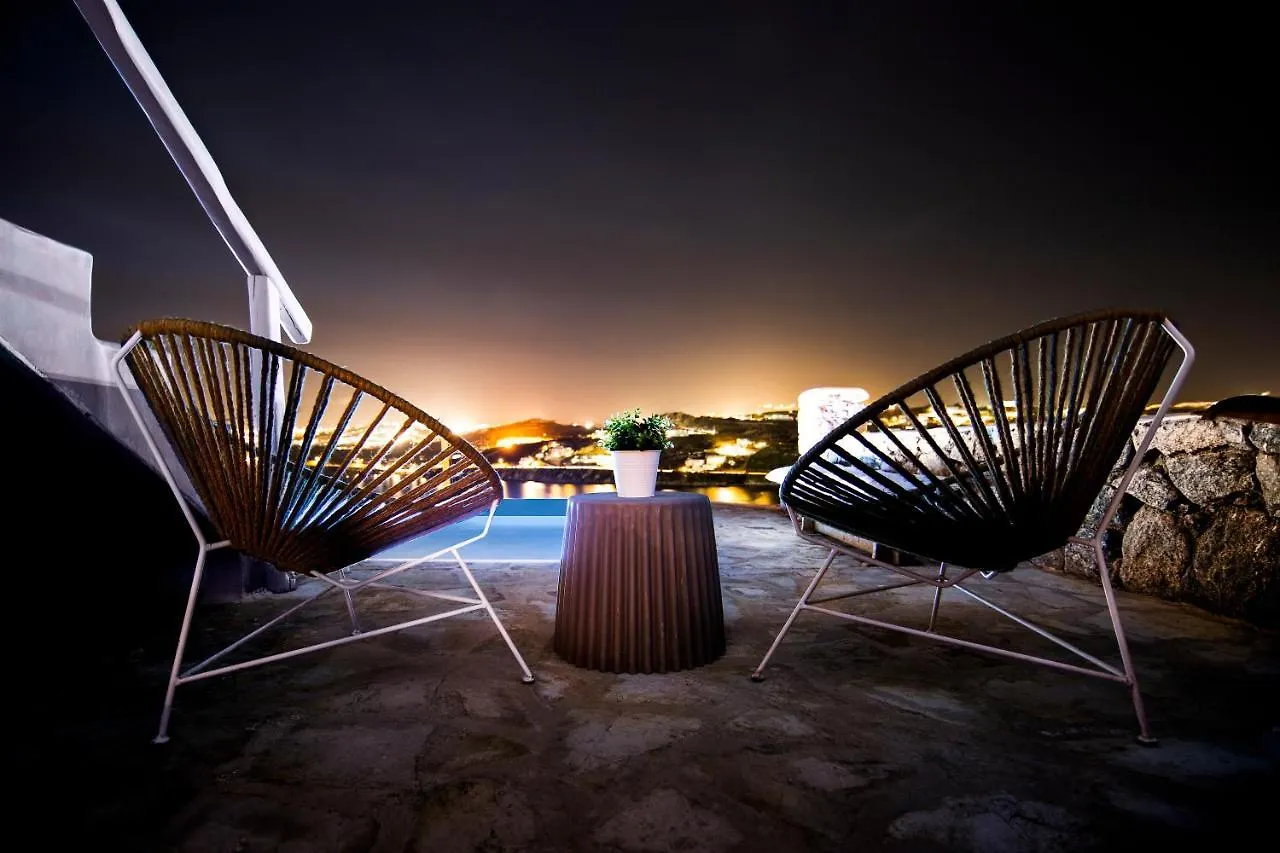 Mykonos-Ornos -Vilas Angel Alice Demi -Pool Holidays With View Mykonos Town 别墅