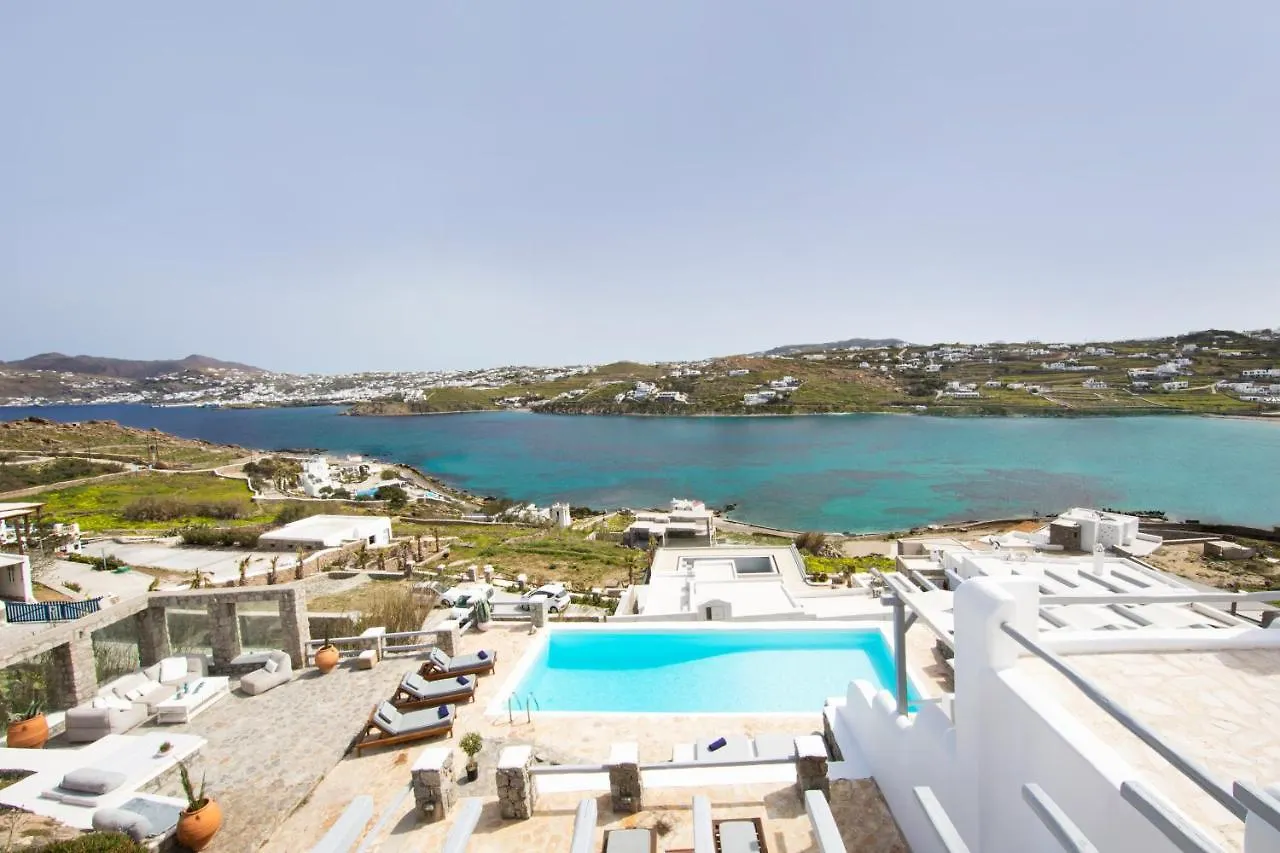 别墅 Mykonos-Ornos -Vilas Angel Alice Demi -Pool Holidays With View Mykonos Town