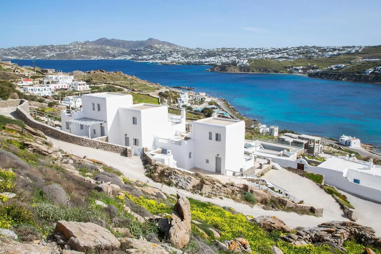 Mykonos-Ornos -Vilas Angel Alice Demi -Pool Holidays With View Mykonos Town