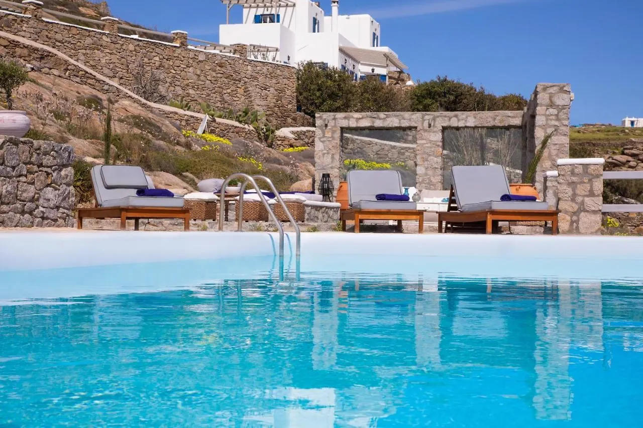 Mykonos-Ornos -Vilas Angel Alice Demi -Pool Holidays With View Mykonos Town 别墅