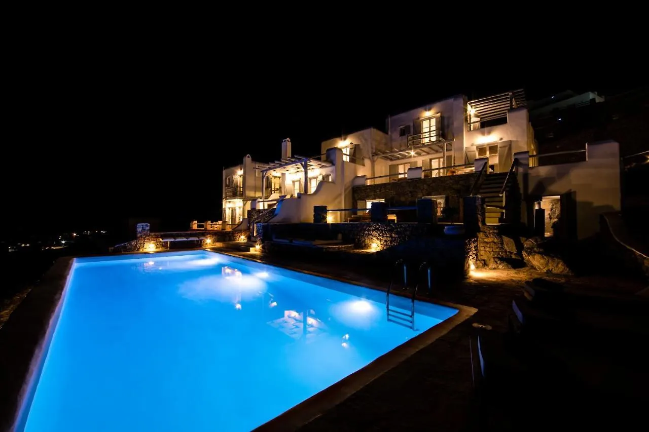 Mykonos-Ornos -Vilas Angel Alice Demi -Pool Holidays With View Mykonos Town