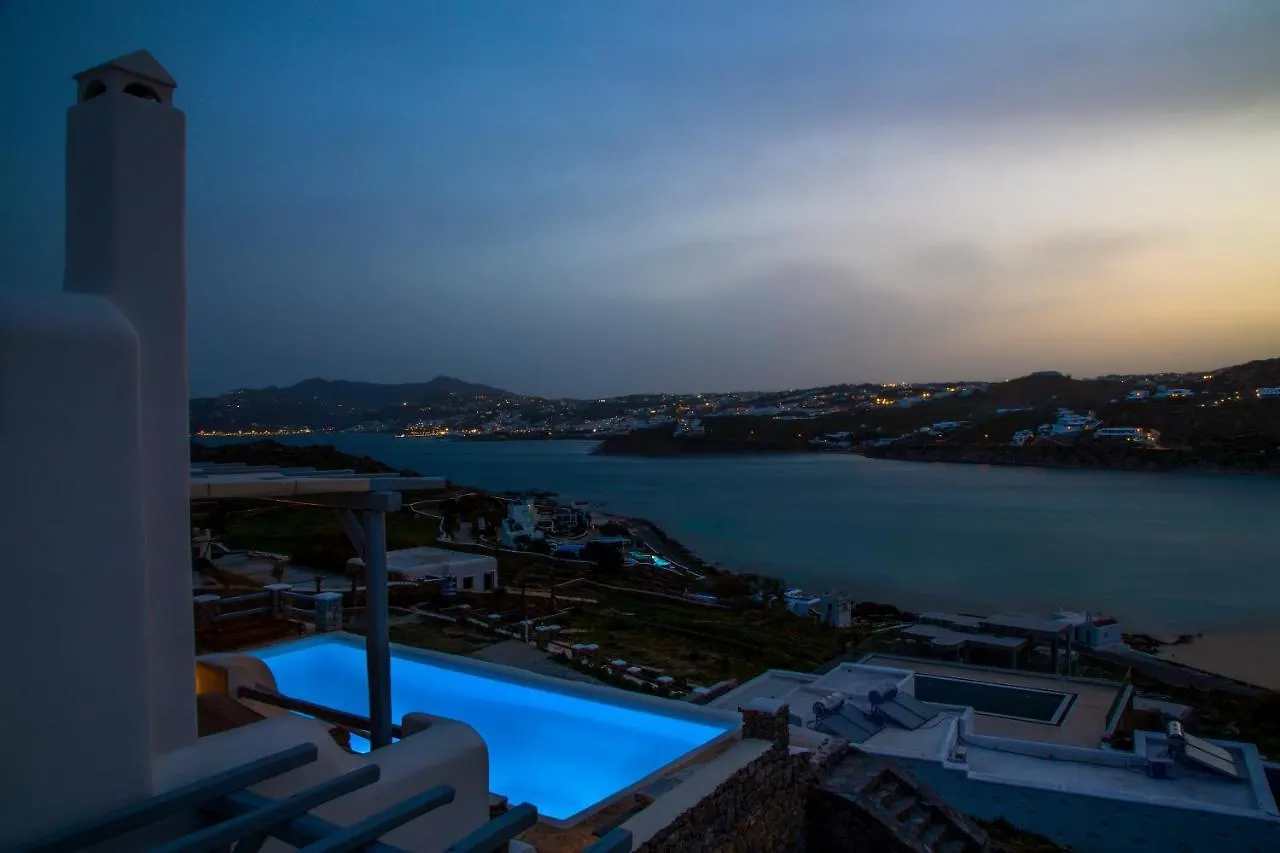 Mykonos-Ornos -Vilas Angel Alice Demi -Pool Holidays With View Mykonos Town 0*,