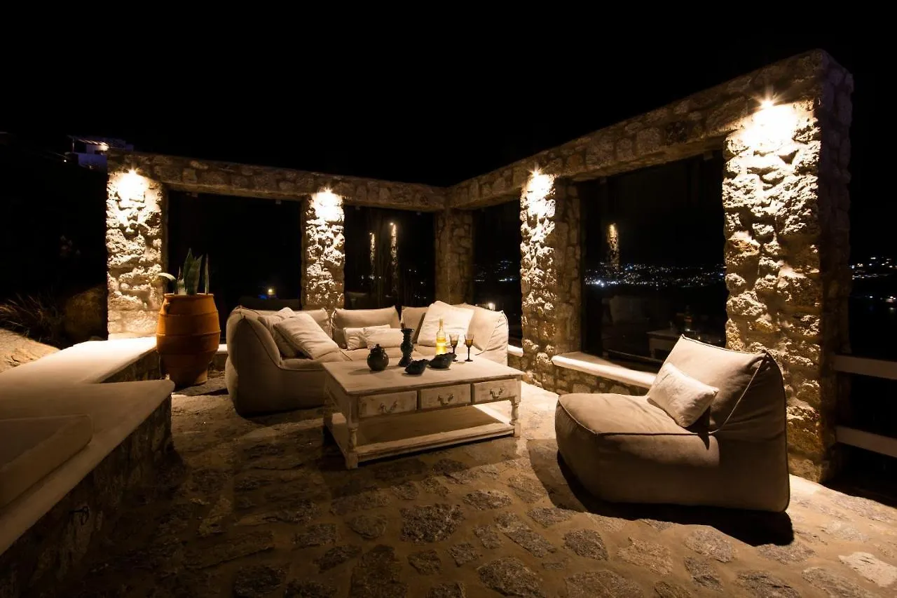 Vila Mykonos-Ornos -Vilas Angel Alice Demi -Pool Holidays With View Mykonos Town