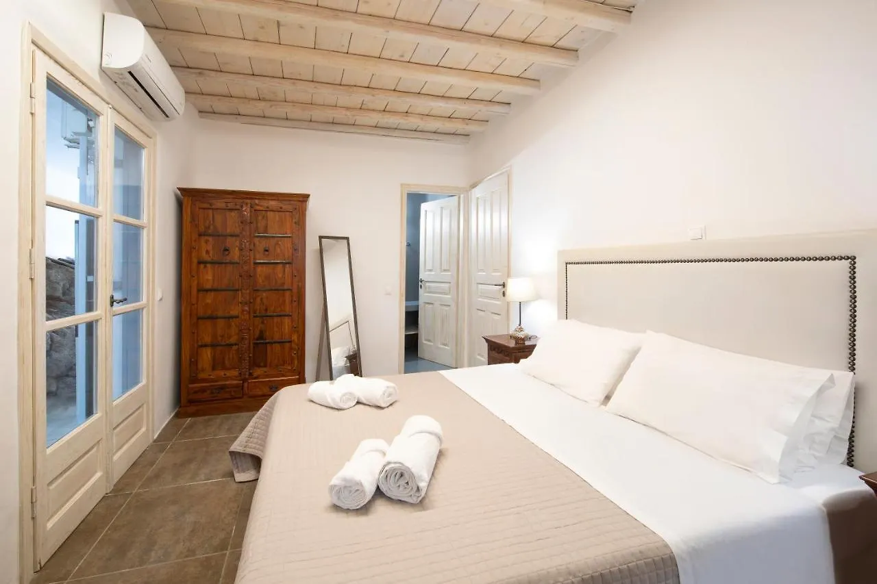 Mykonos-Ornos -Vilas Angel Alice Demi -Pool Holidays With View Mykonos Town